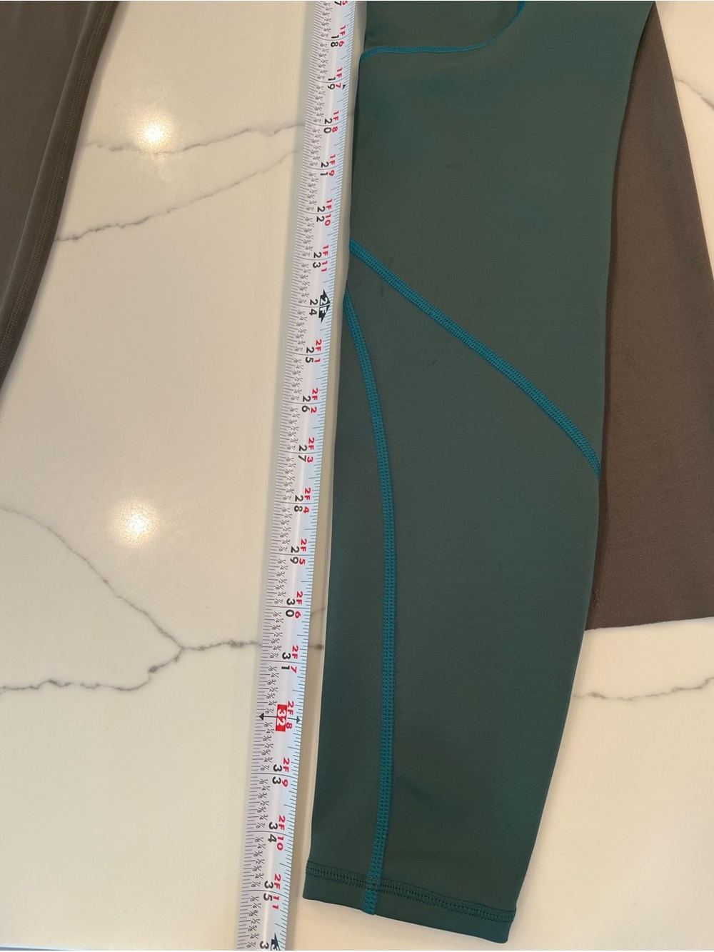 Nike Women’s Leggings in Teal Green and Olive - Picture 2 of 14